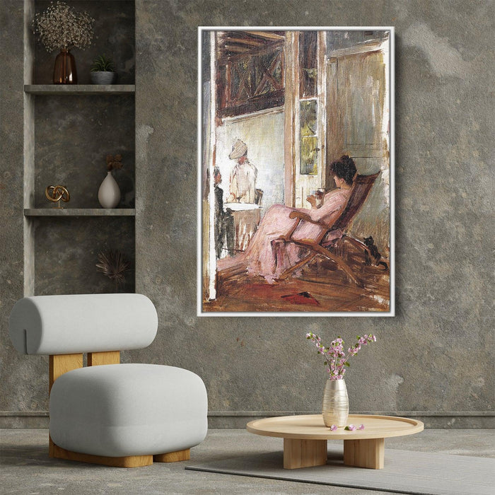 The Loggia by John William Waterhouse - Canvas Artwork