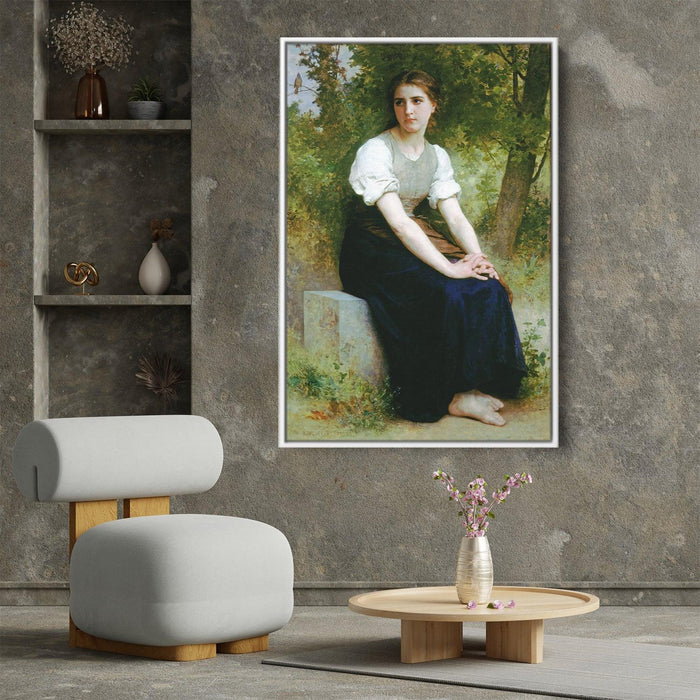 The Song of the Nightingale by William-Adolphe Bouguereau - Canvas Artwork