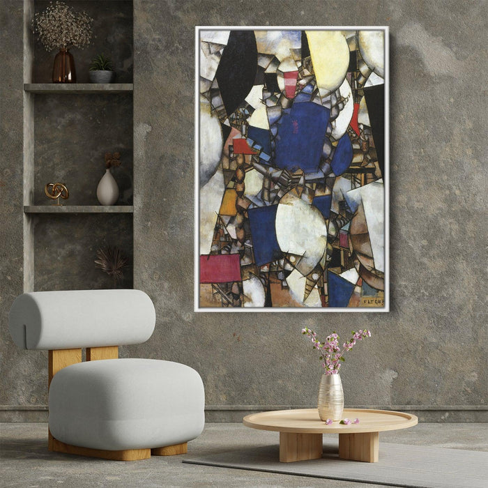 The Woman in Blue by Fernand Leger - Canvas Artwork