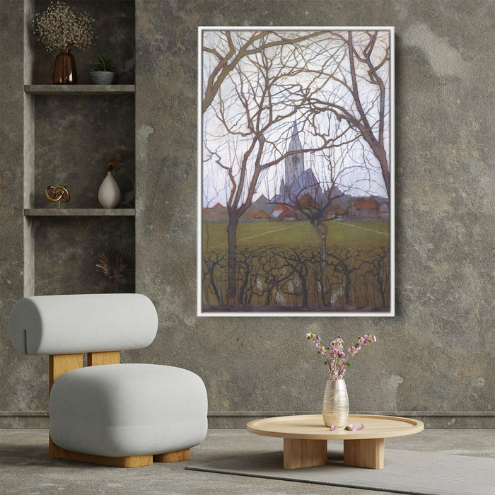 Village Church by Piet Mondrian - Canvas Artwork