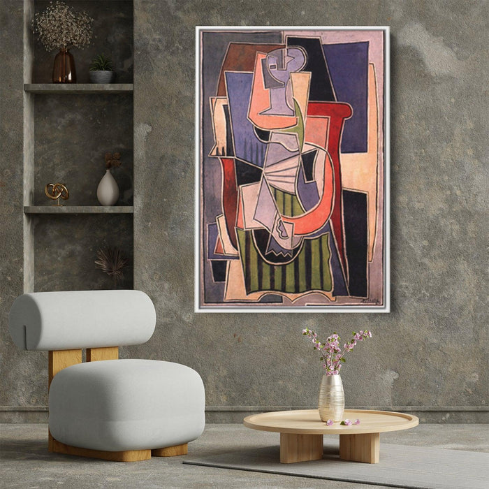 Woman sitting in an armchair by Pablo Picasso - Canvas Artwork