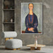 Woman with a Red Necklace by Amedeo Modigliani - Canvas Artwork