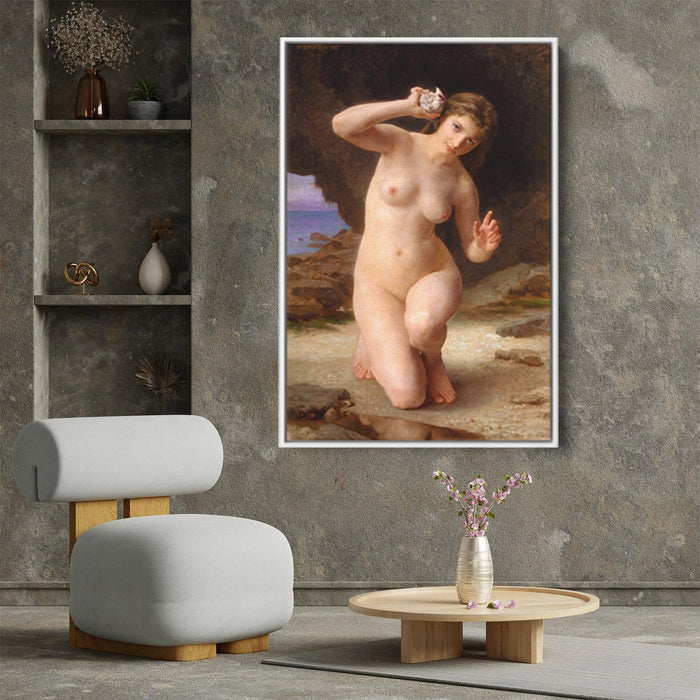 Woman with Shell by William-Adolphe Bouguereau - Canvas Artwork