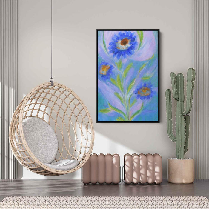 Blue Abstract Flower #234 - Kanvah