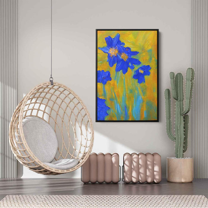 Blue Abstract Flower #236 - Kanvah