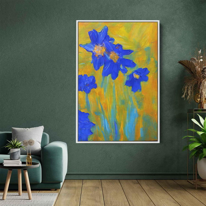 Blue Abstract Flower #236 - Kanvah