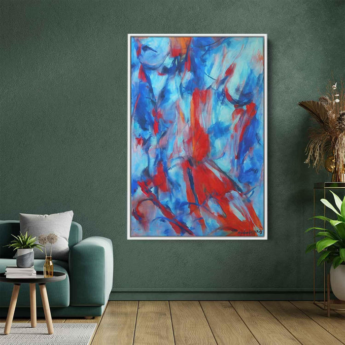 Blue Abstract Line #229 - Kanvah