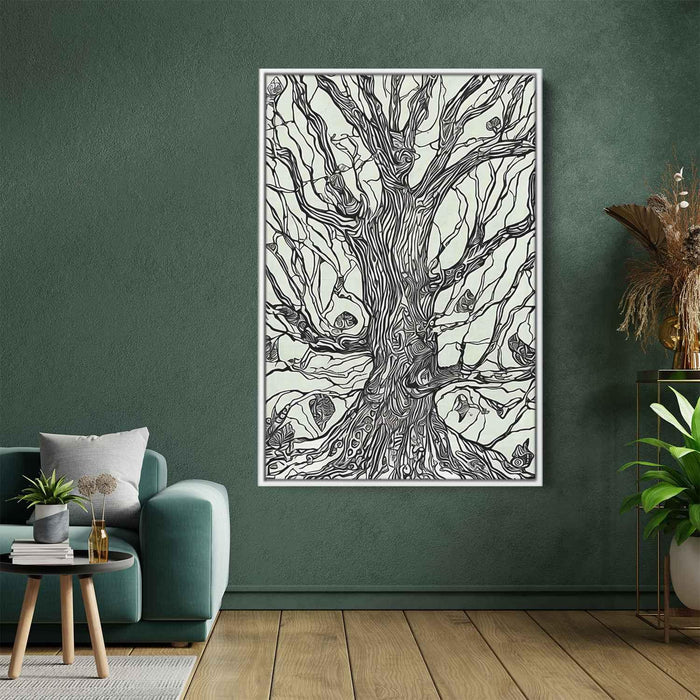 Line Art Tree #234 - Kanvah
