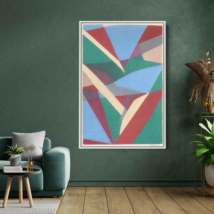 Pastel Bauhaus Triangles #202 - Kanvah