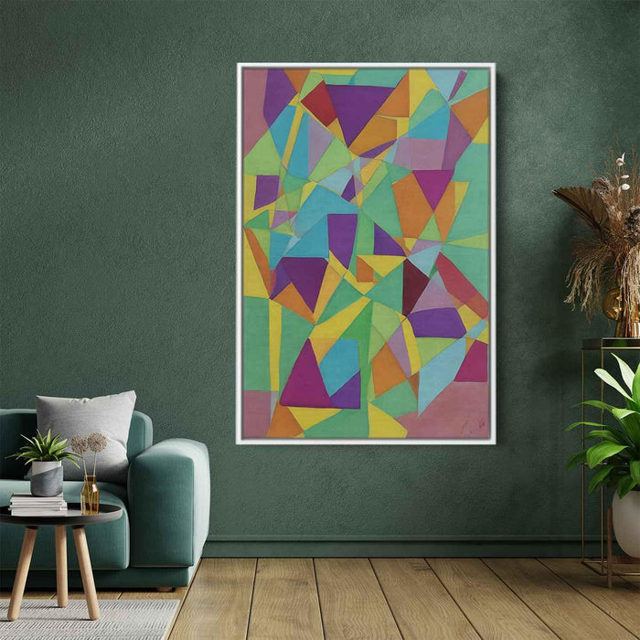 Pastel Bauhaus Triangles #226 - Kanvah