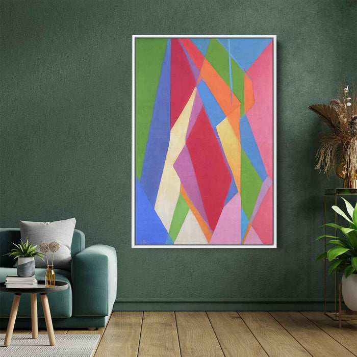 Pastel Bauhaus Triangles #229 - Kanvah