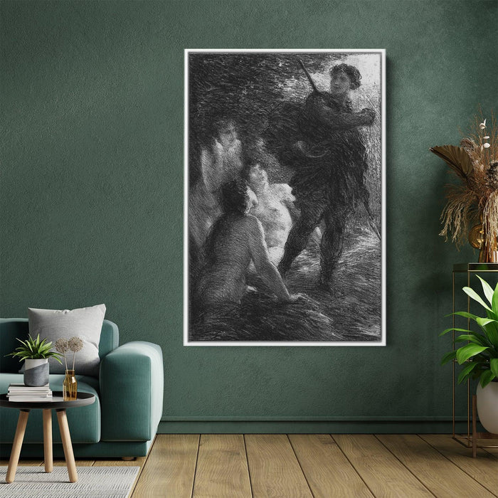 Siegfried and the Rhine Daughters by Henri Fantin-Latour - Canvas Artwork