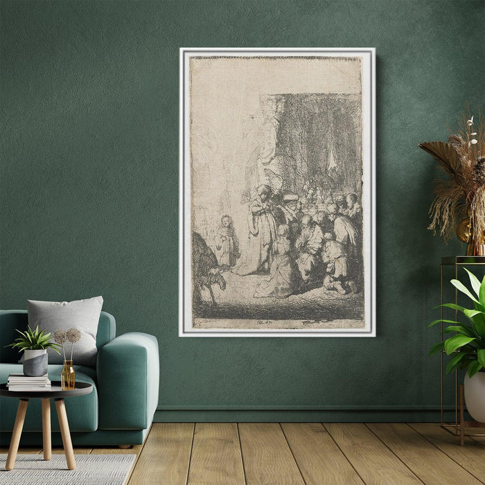 Simeon`s hymn of praise by Rembrandt - Canvas Artwork