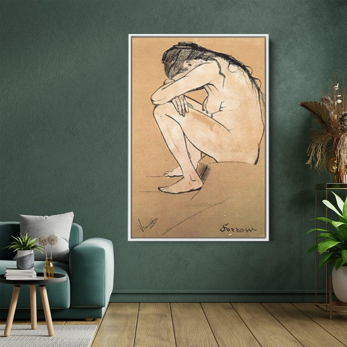 Sorrow by Vincent van Gogh - Canvas Artwork