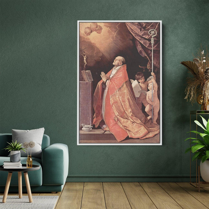 St. Andrew Corsini in prayer by Guido Reni - Canvas Artwork