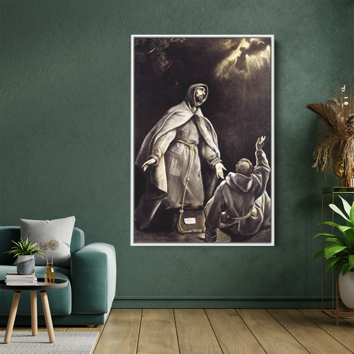 St Francis's vision of the flaming torch by El Greco - Canvas Artwork