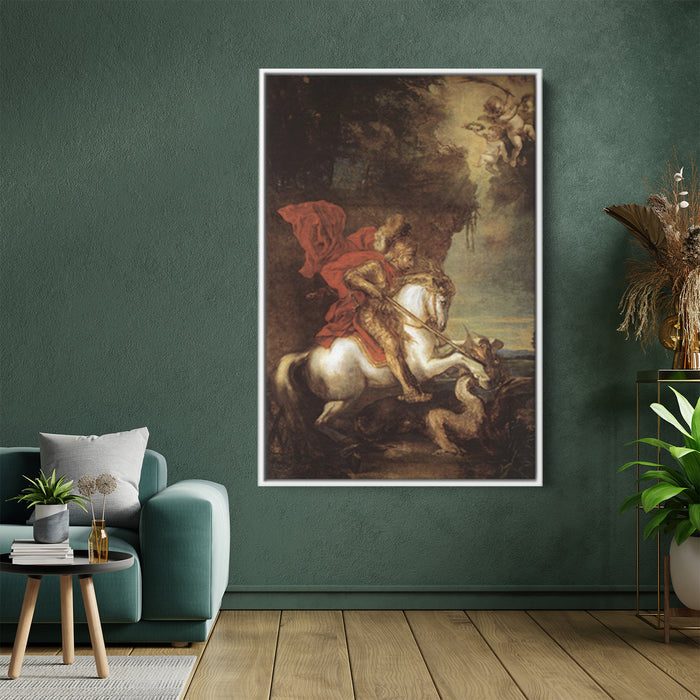 St George and the Dragon by Anthony van Dyck - Canvas Artwork