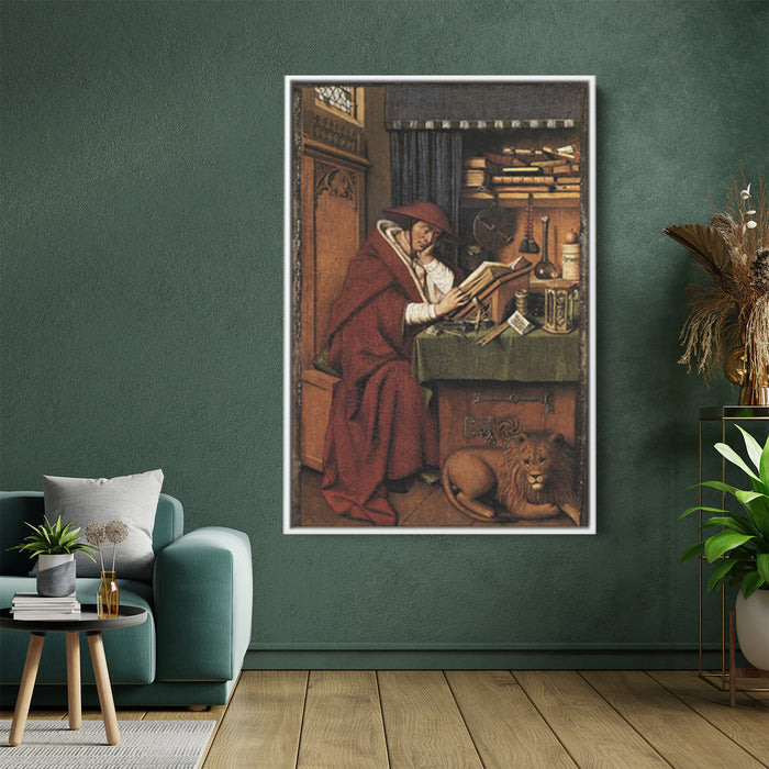 St. Jerome in his Study by Jan van Eyck - Canvas Artwork