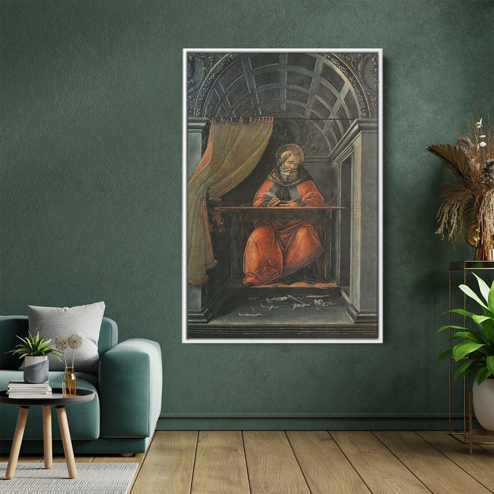 St. Augustine in his cell by Sandro Botticelli - Canvas Artwork