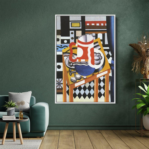 Still life in the tankard final state by Fernand Leger - Canvas Artwork