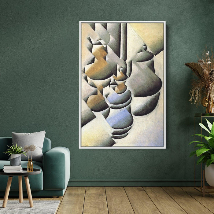 Still Life with Oil Lamp by Juan Gris - Canvas Artwork