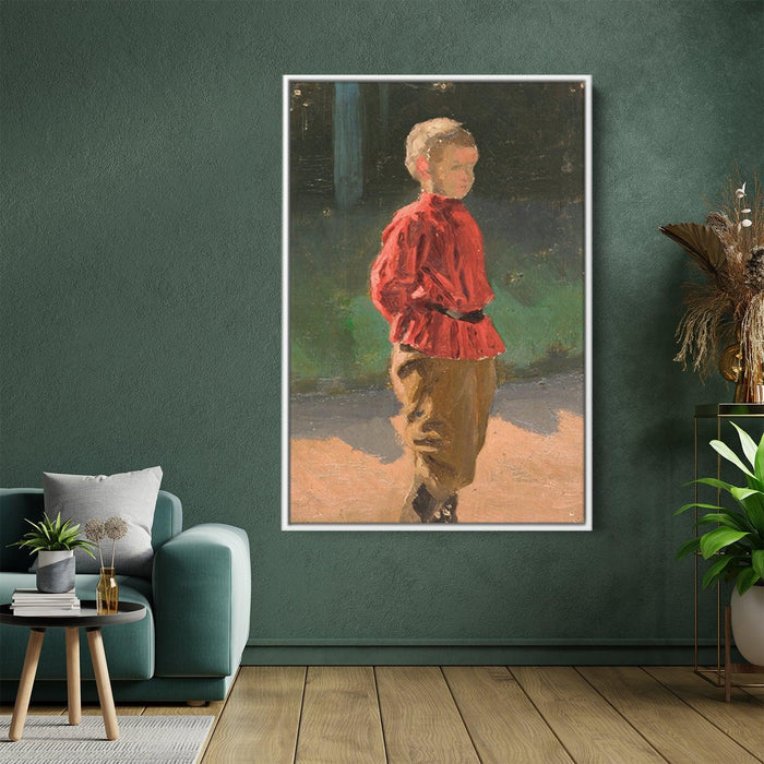 Study of boy by Nicholas Roerich - Canvas Artwork