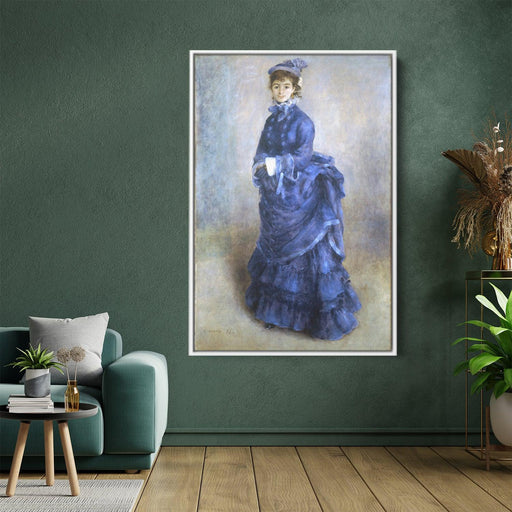 The Blue Lady by Pierre-Auguste Renoir - Canvas Artwork