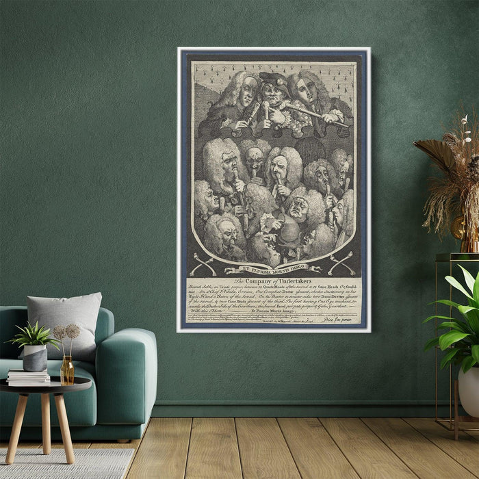 The Company of Undertakers by William Hogarth - Canvas Artwork