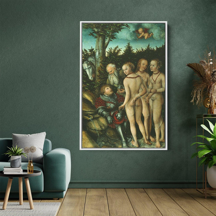 The Judgement of Paris by Lucas Cranach the Elder - Canvas Artwork