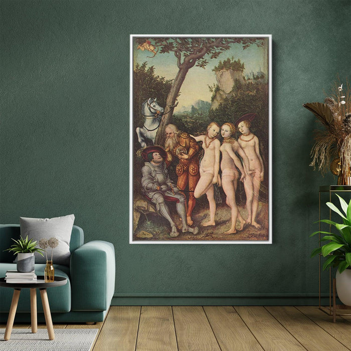 The Judgment of Paris by Lucas Cranach the Elder - Canvas Artwork