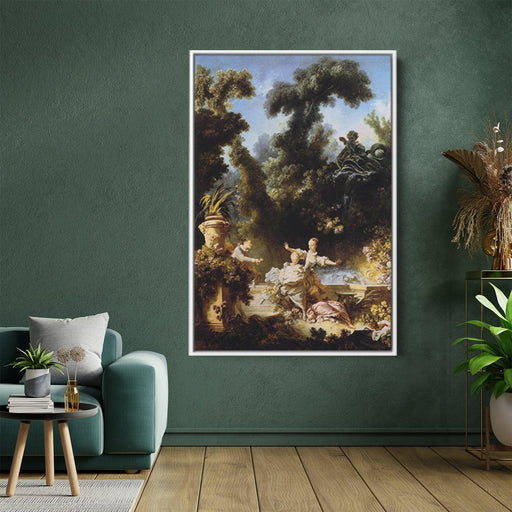 The Progress of Love The Pursuit by Jean-Honore Fragonard - Canvas Artwork