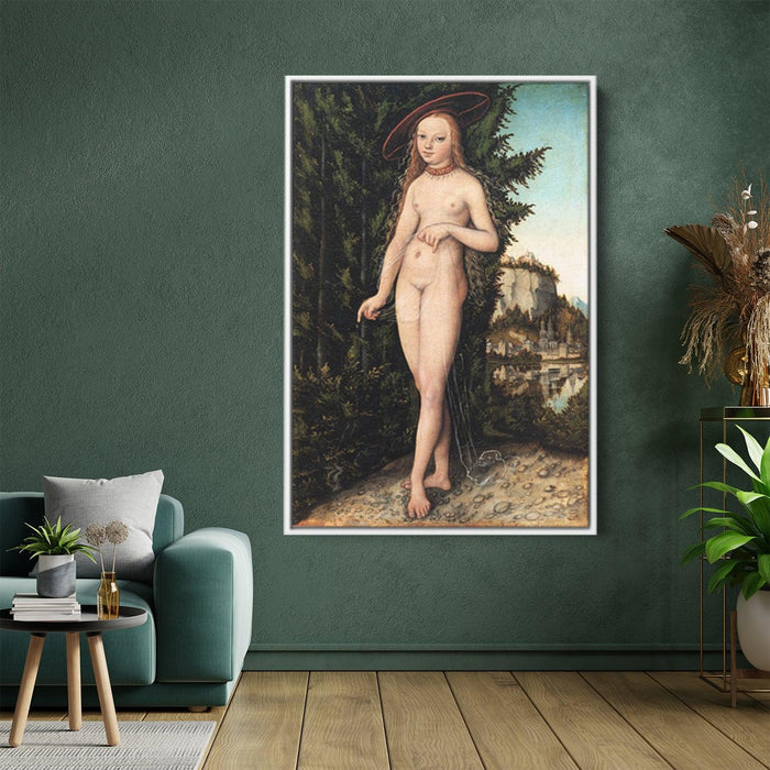 Venus standing in a landscape by Lucas Cranach the Elder - Canvas Artwork