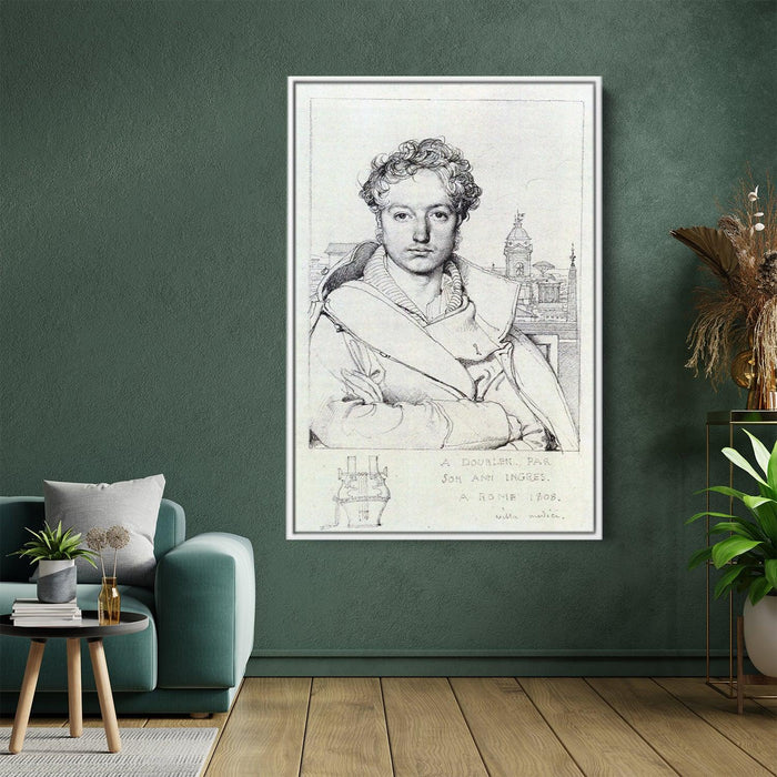 Victor Dourlen by Jean Auguste Dominique Ingres - Canvas Artwork