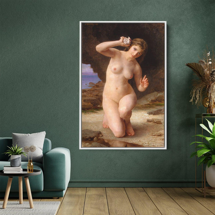 Woman with Shell by William-Adolphe Bouguereau - Canvas Artwork