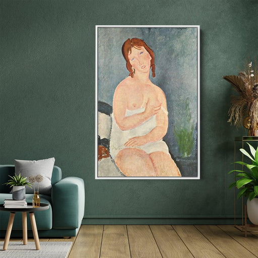 Young Woman in a Shirt (The Little Milkmaid) by Amedeo Modigliani - Canvas Artwork