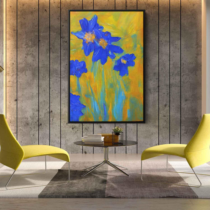 Blue Abstract Flower #236 - Kanvah