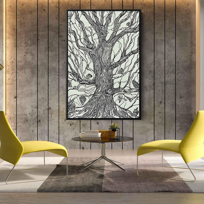 Line Art Tree #234 - Kanvah
