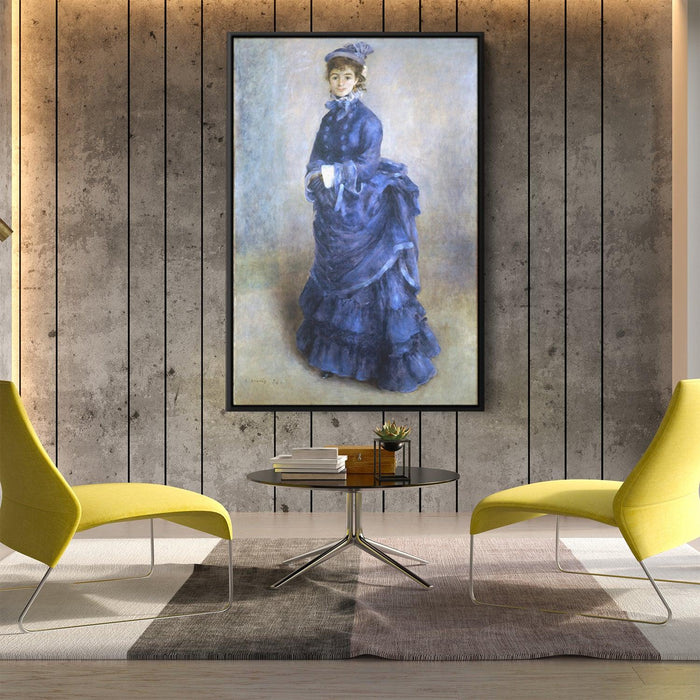 The Blue Lady by Pierre-Auguste Renoir - Canvas Artwork