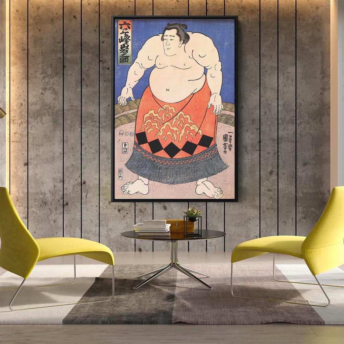 Sumo Portrait The sumo wrestler by Utagawa Kuniyoshi - Canvas Artwork — Kanvah