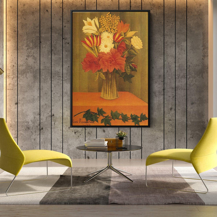 Vase of Flowers by Henri Rousseau - Canvas Artwork