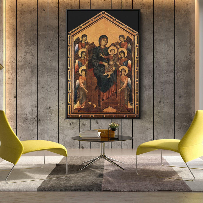 Virgin Enthroned with Angels by Cimabue - Canvas Artwork