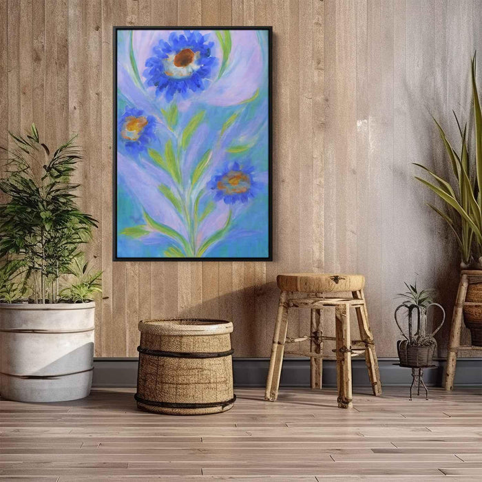 Blue Abstract Flower #234 - Kanvah