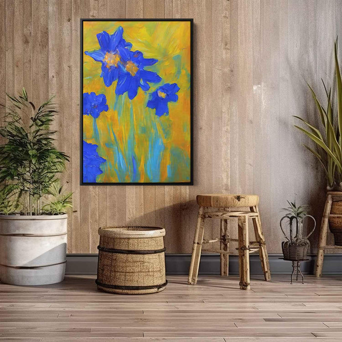 Blue Abstract Flower #236 - Kanvah