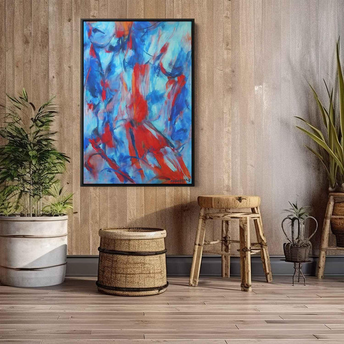 Blue Abstract Line #229 - Kanvah