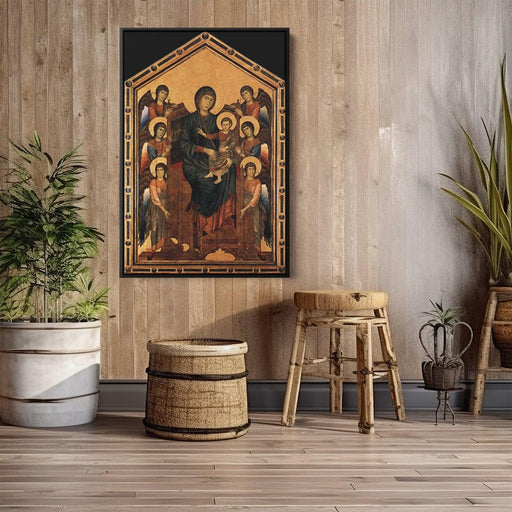 Virgin Enthroned with Angels by Cimabue - Canvas Artwork