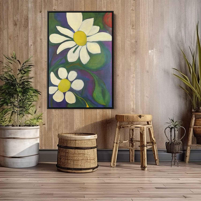 White Abstract Flower #202 - Kanvah