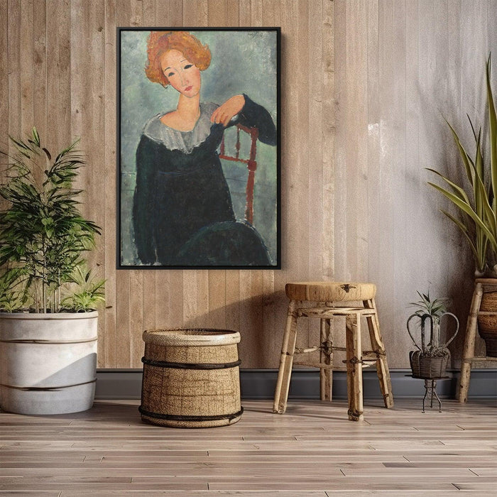 Woman with red hair by Amedeo Modigliani - Canvas Artwork