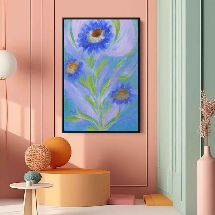 Blue Abstract Flower #234 - Kanvah