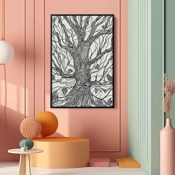 Line Art Tree #234 - Kanvah
