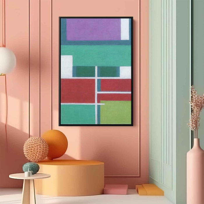 Pastel Bauhaus Squares #207 - Kanvah